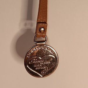 Stonemountain Keychain Fob Purse Charm Leather Strap
